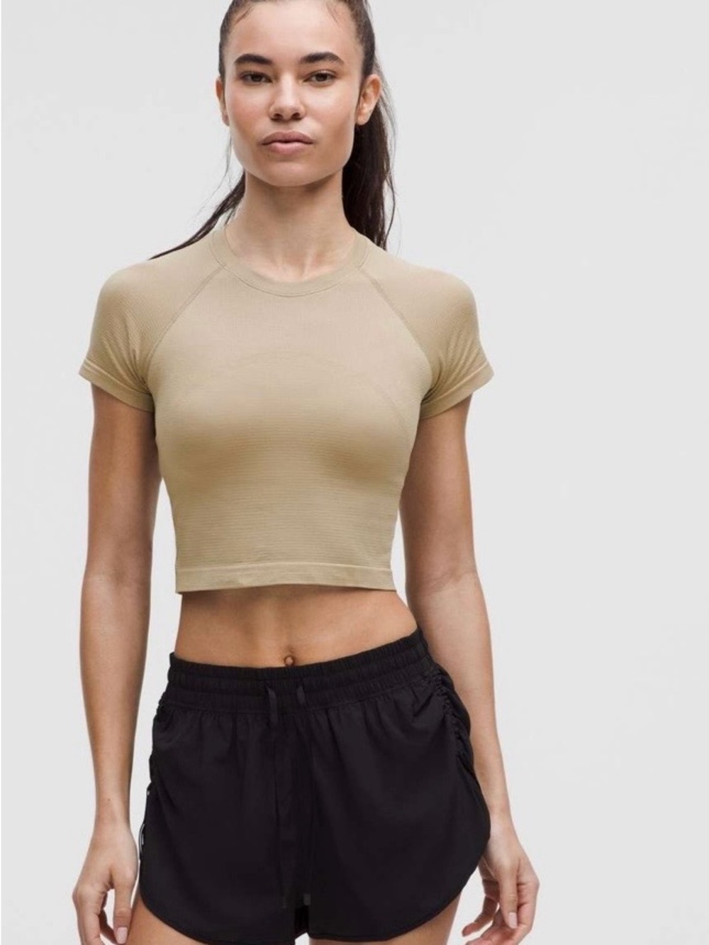 NWT Lululemon Swiftly Tech Cropped Shirt
